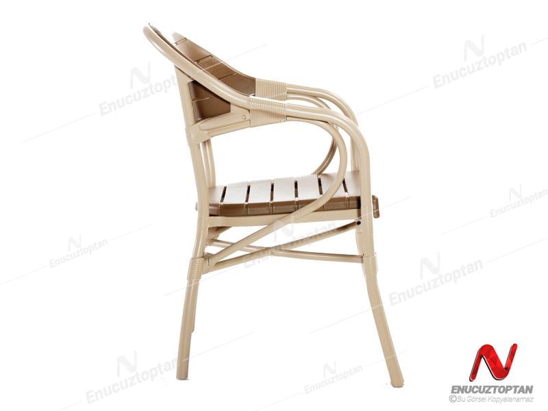 Novussi NST-003 Bamboo Bahçe Masa Takımı 90x150 Camlı Masa + 6 Koltuk | ID4639