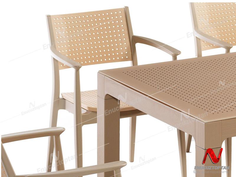 Novussi NST-010 Seginus Bahçe Masa Takımı Camlı Masa + 4 Koltuk | ID4646