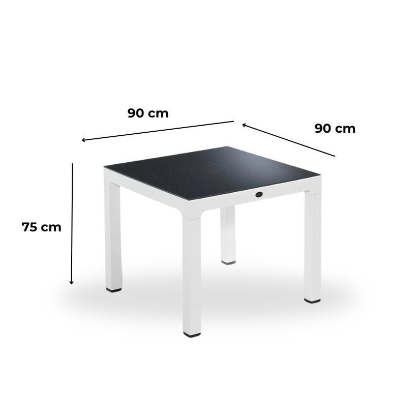 Novussi NST-010 Seginus Bahçe Masa Takımı Camlı Masa + 4 Koltuk  | ID4648