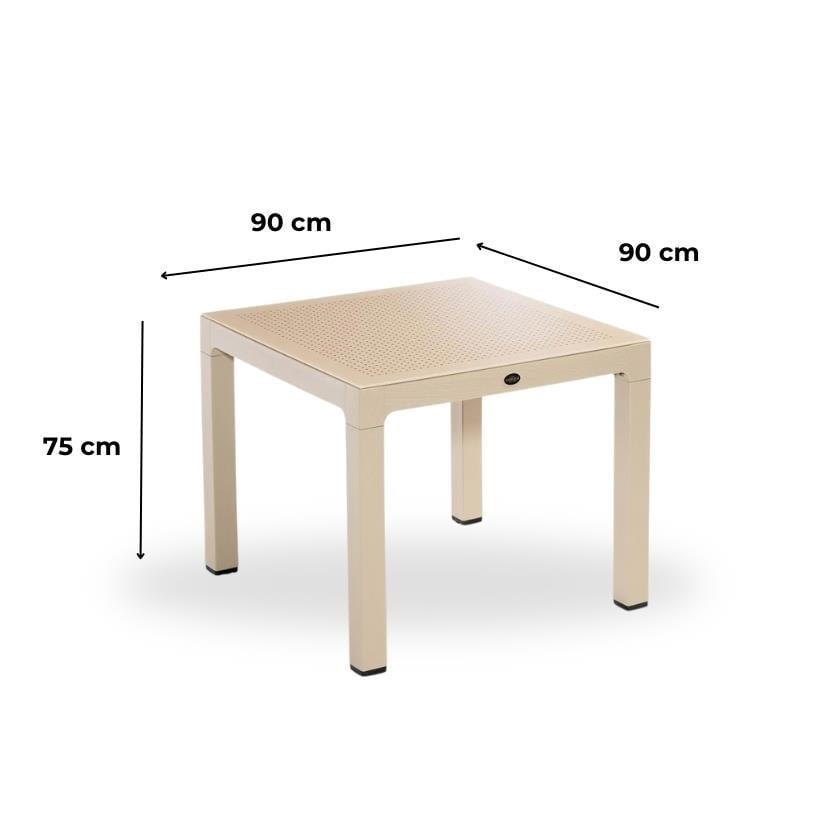 Novussi NST-010 Seginus Bahçe Masa Takımı Camlı Masa + 4 Koltuk | ID4646