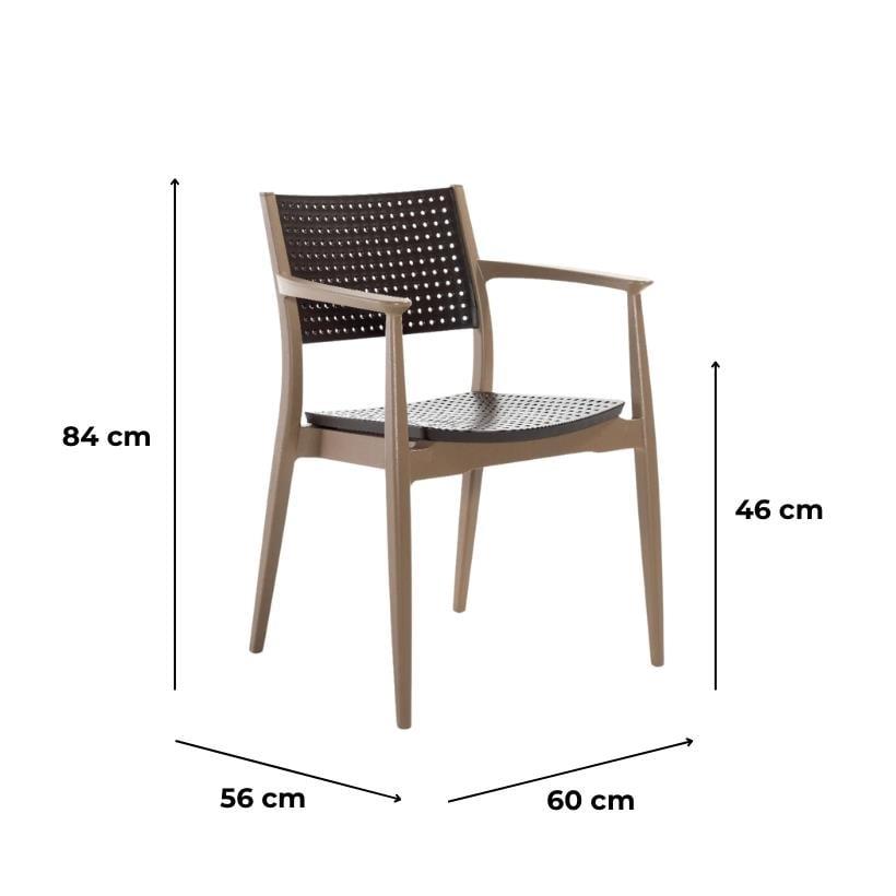 Novussi NST-010 Seginus Bahçe Masa Takımı Camlı Masa + 4 Koltuk | ID4647 