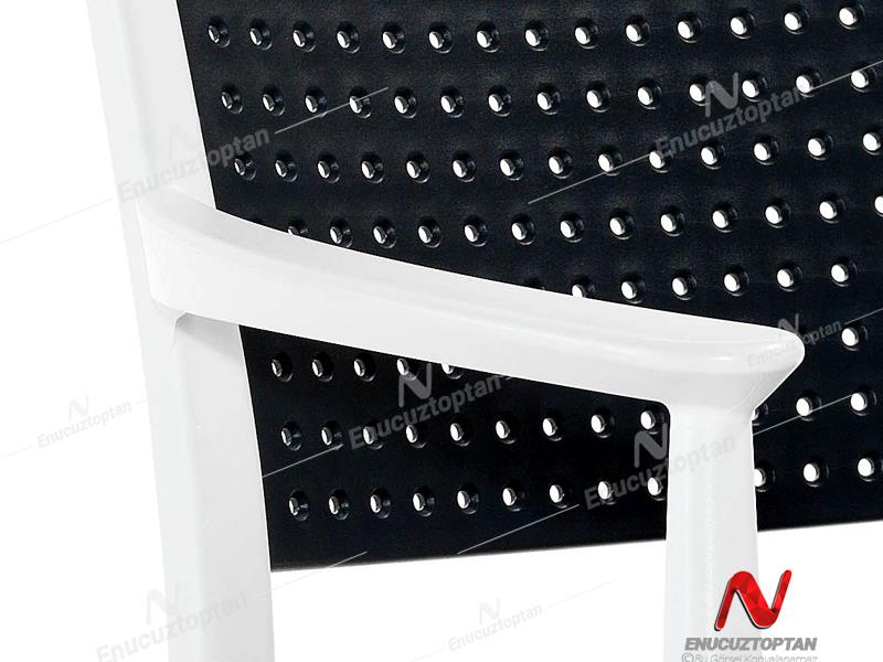 Novussi NST-010 Seginus Sandalye Beyaz - Antrasit ID4657