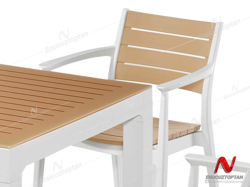 Novussi NST-011 Regnum Bahçe Masa Takımı Camlı Masa + 6 Koltuk | ID4655