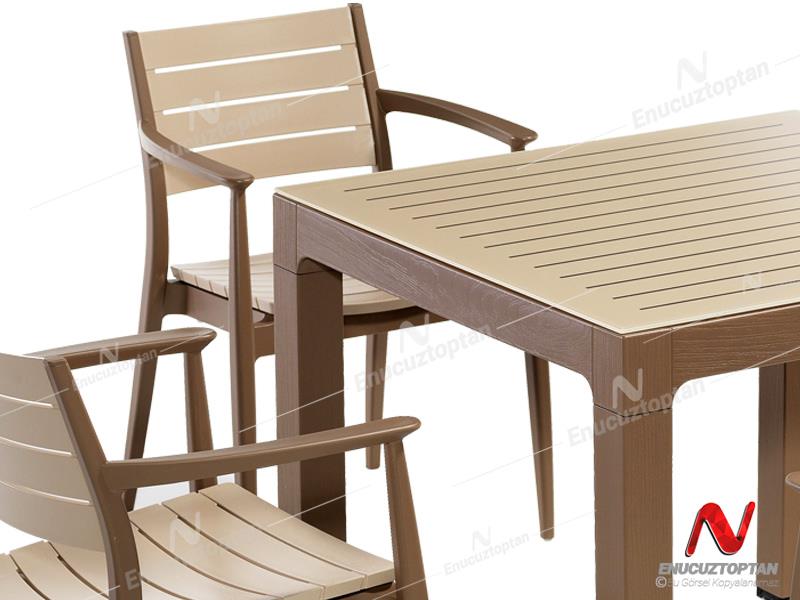 Novussi NST-011 Regnum Bahçe Masa Takımı Camlı Masa + 6 Koltuk | ID4653