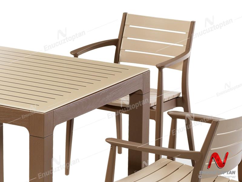 Novussi NST-011 Regnum Bahçe Masa Takımı Camlı Masa + 6 Koltuk | ID4653