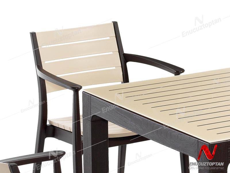 Novussi NST-012 Regnum Bahçe Masa Takımı Camlı Masa + 4 Koltuk | ID4650