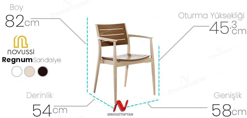 Novussi NST-012 Regnum Sandalye Cappucino | ID4665