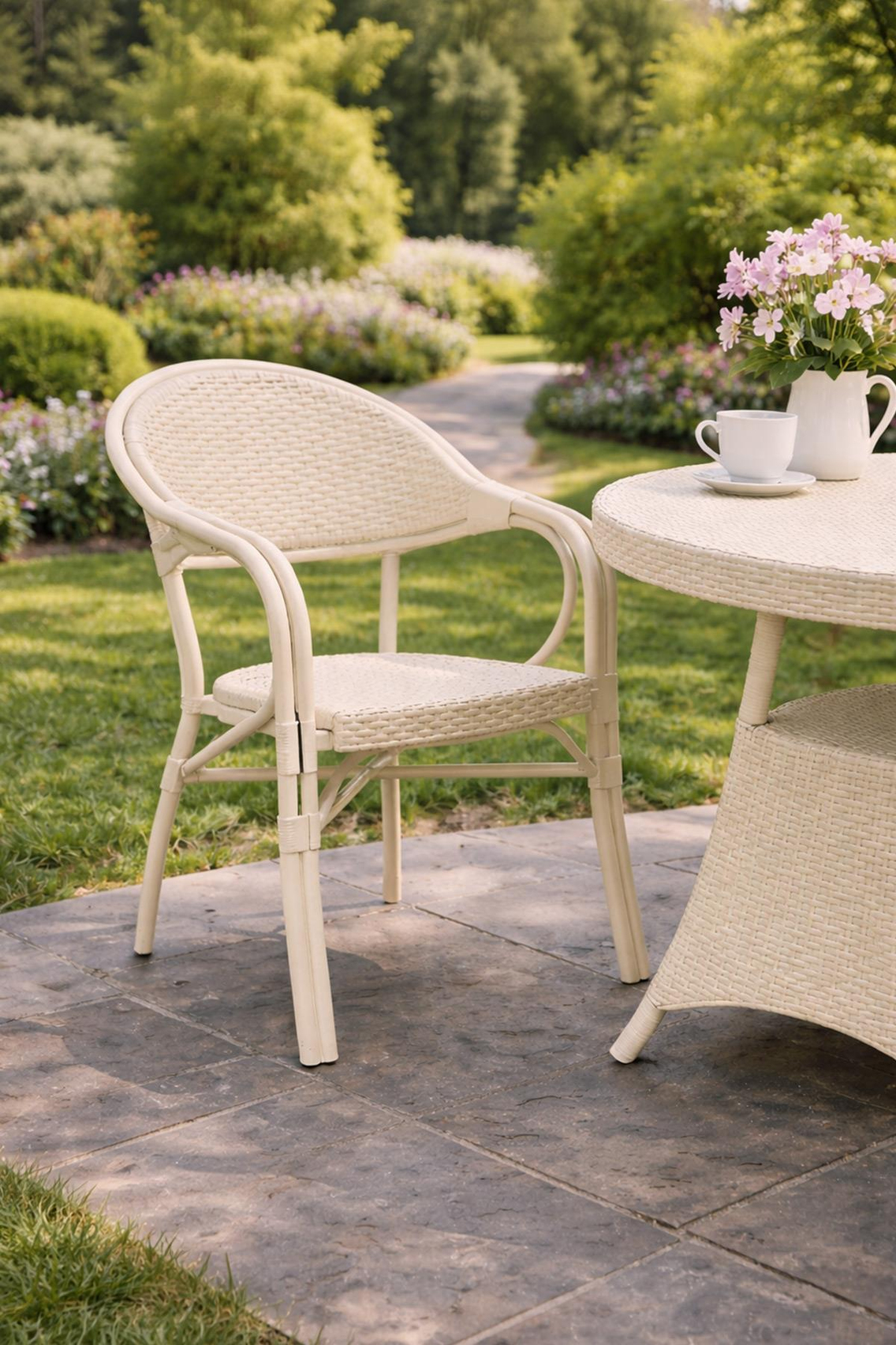 Novussi R-017 Nirvana Balkon Teras Bahçe Oturma Koltuğu Cappucino | ID6256