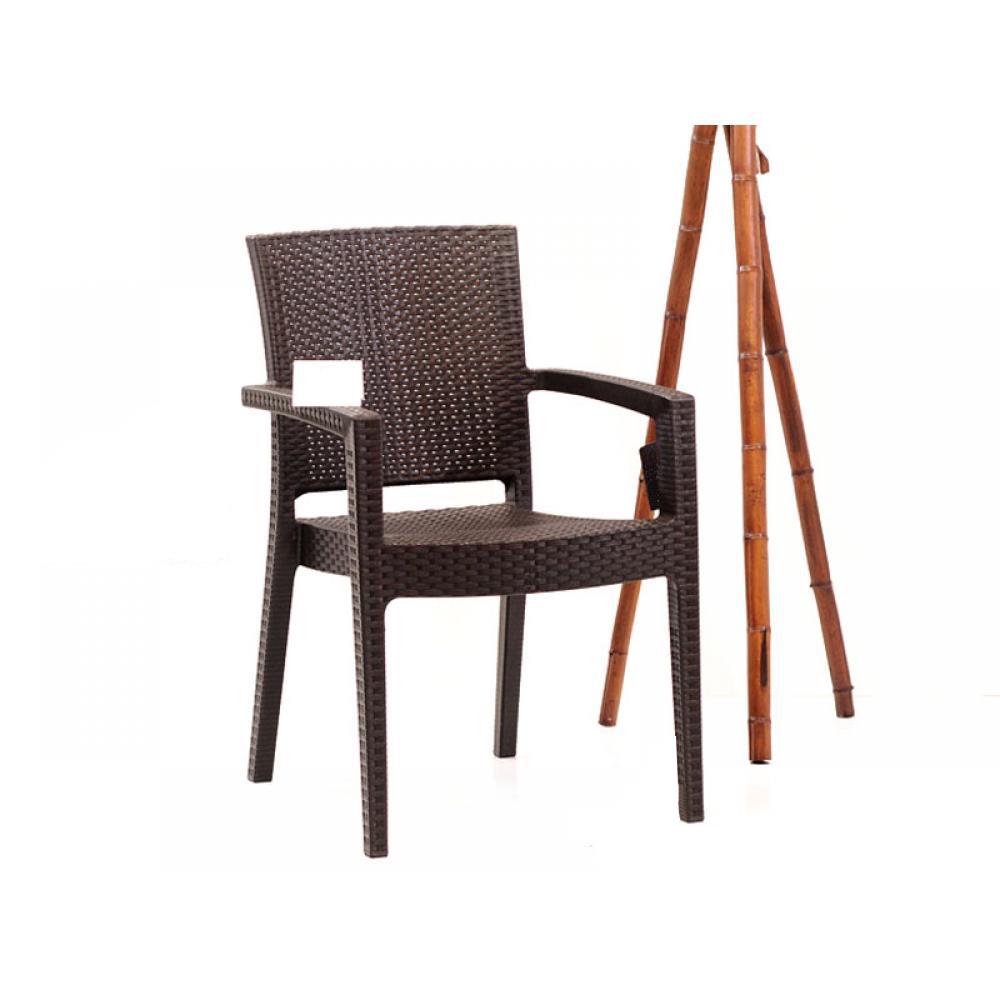 Novussi R006 Paris Rattan Koltuk Sandalye Kahverengi | ID1220