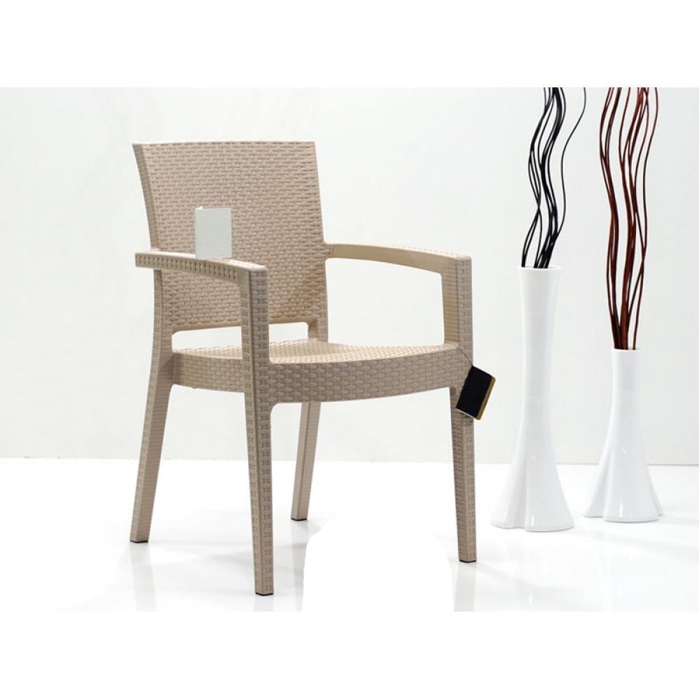 Novussi R006 Paris Rattan Koltuk Sandalye Krem | ID1218