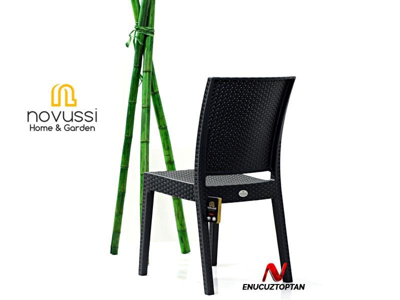 Novussi  R007 Nice Rattan Sandalye Antrasit | ID1213