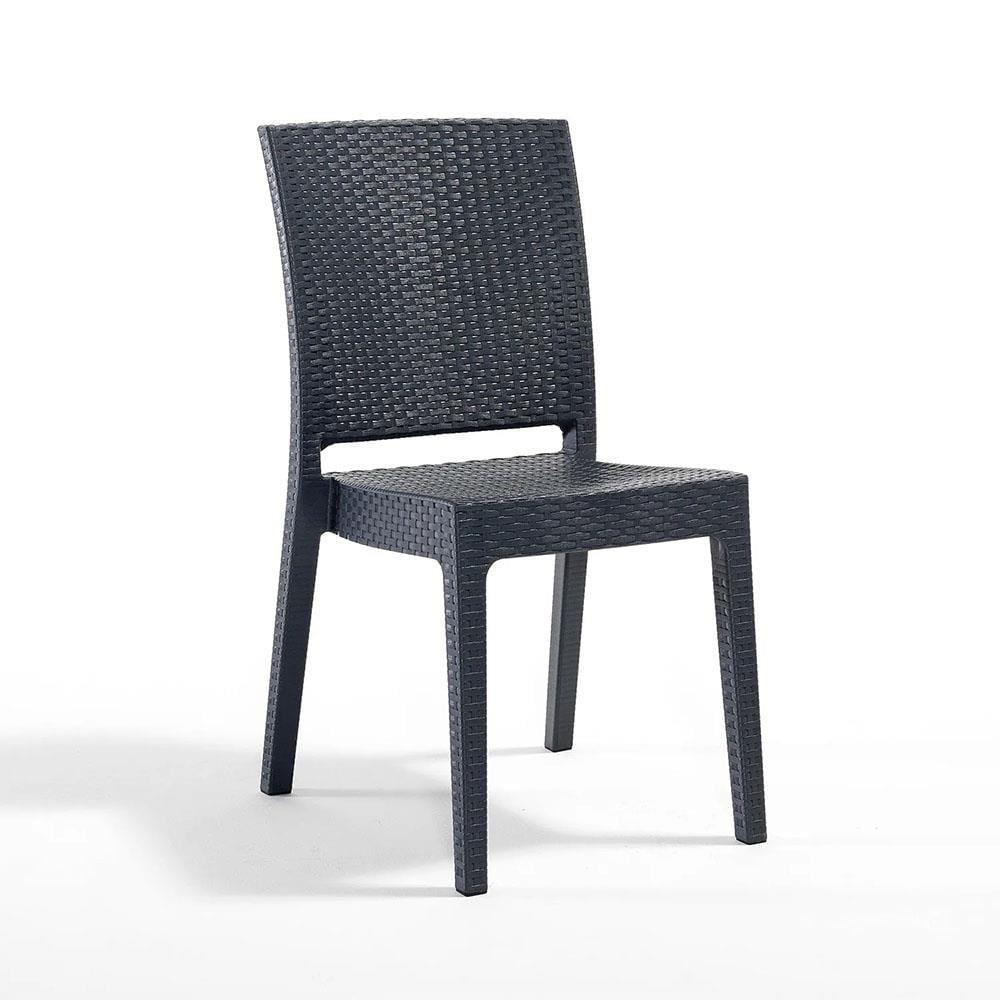 Novussi  R007 Nice Rattan Sandalye Antrasit | ID1213