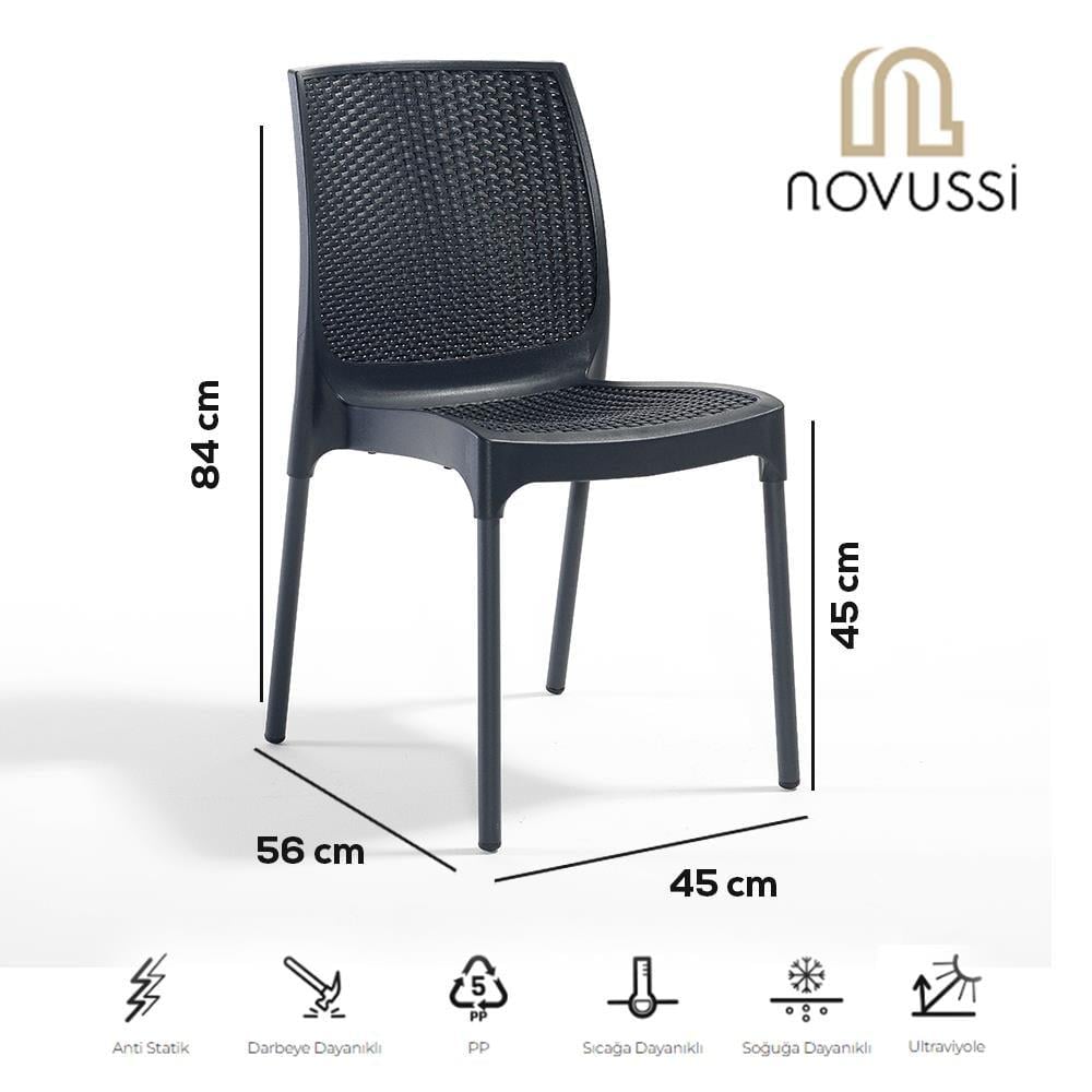 Novussi R009 Sunny Rattan Bahçe ve Balkon Sandalye