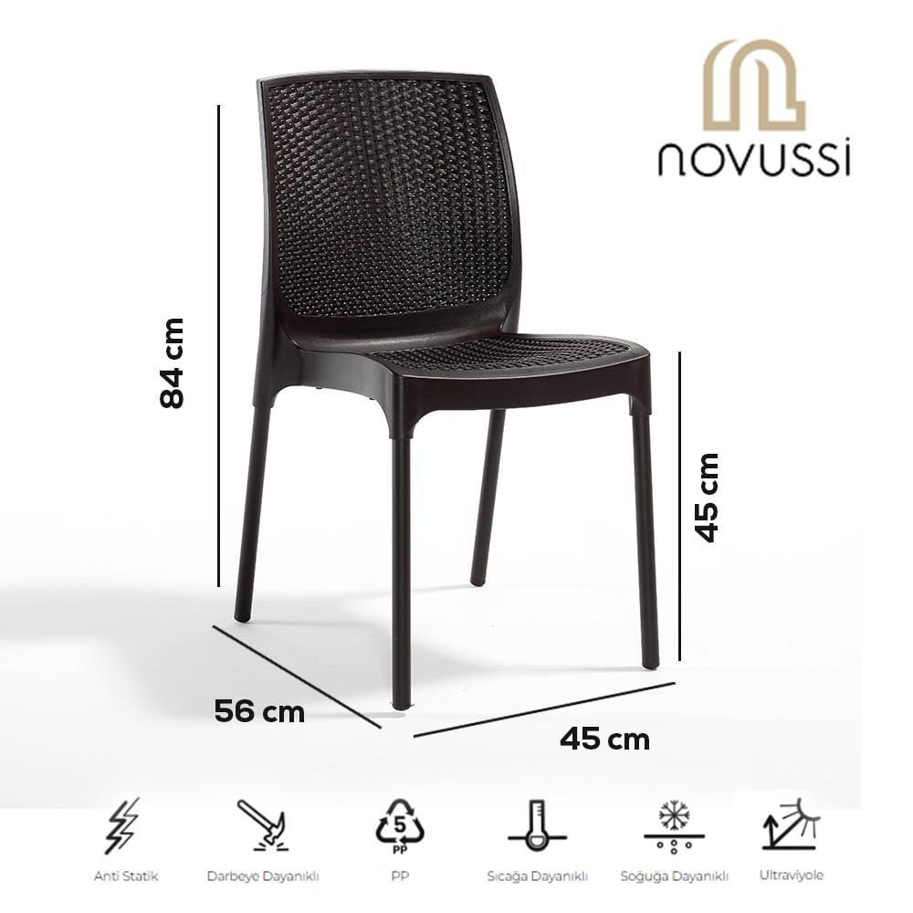 Novussi R009 Sunny Rattan Bahçe ve Balkon Sandalye