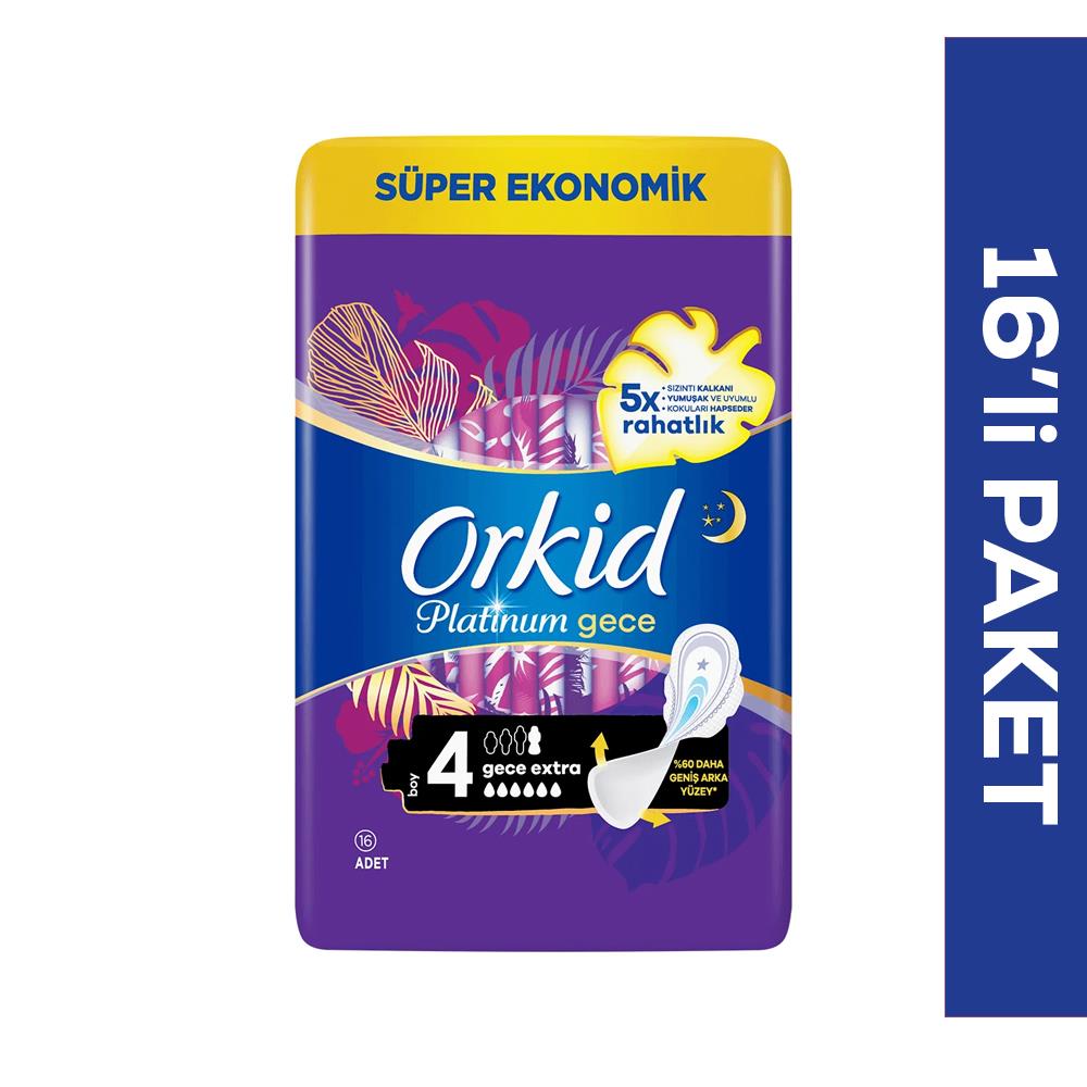 Orkid Platinum Gece Extra Ped No:4 16'lı | ID4027