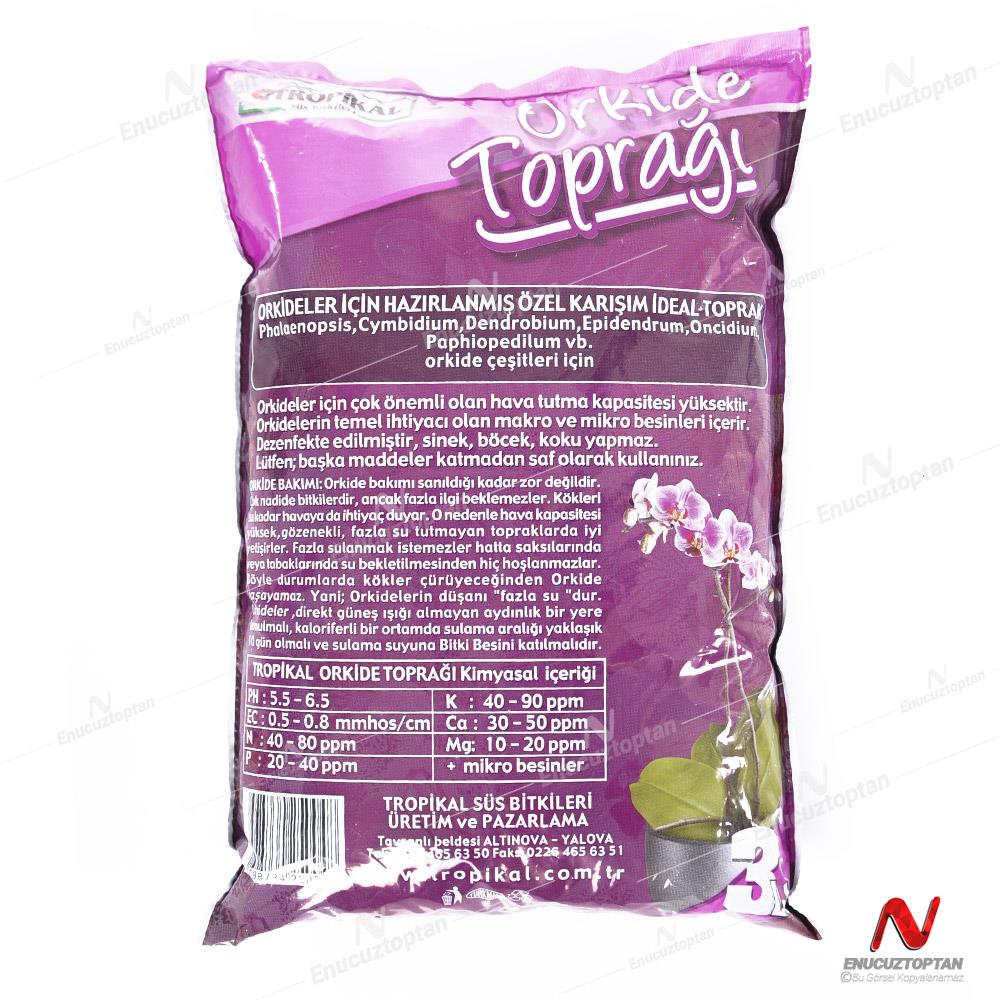 Orkide Toprağı 3 Litre - Mineralli Bitki Çiçek Toprak | ID5493