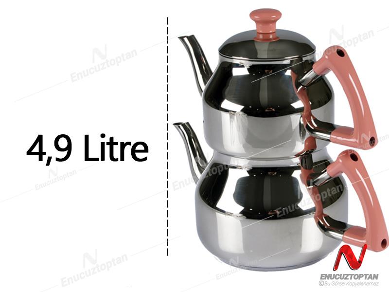 Özkent 316 Mega Marmaris Çelik Çaydanlık Takımı 4.9 Litre | ID4367