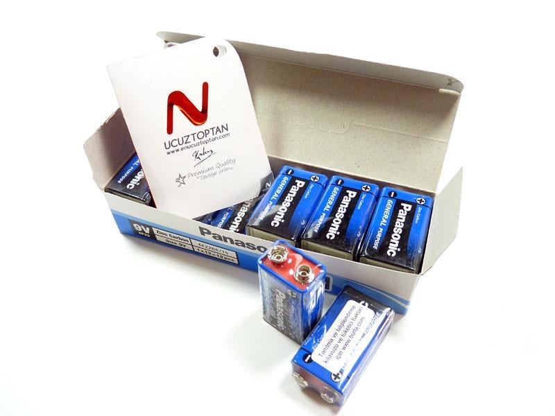 Panasonic 9V Dikdörtgen Pil 12'li Paket | ID698