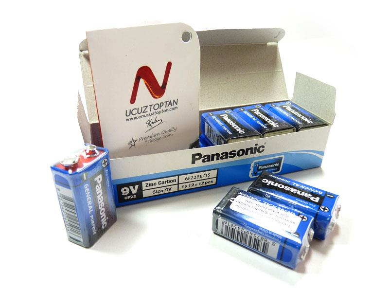 Panasonic 9V Dikdörtgen Pil 12'li Paket | ID698