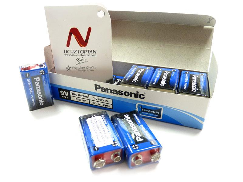 Panasonic 9V Dikdörtgen Pil 12'li Paket | ID698