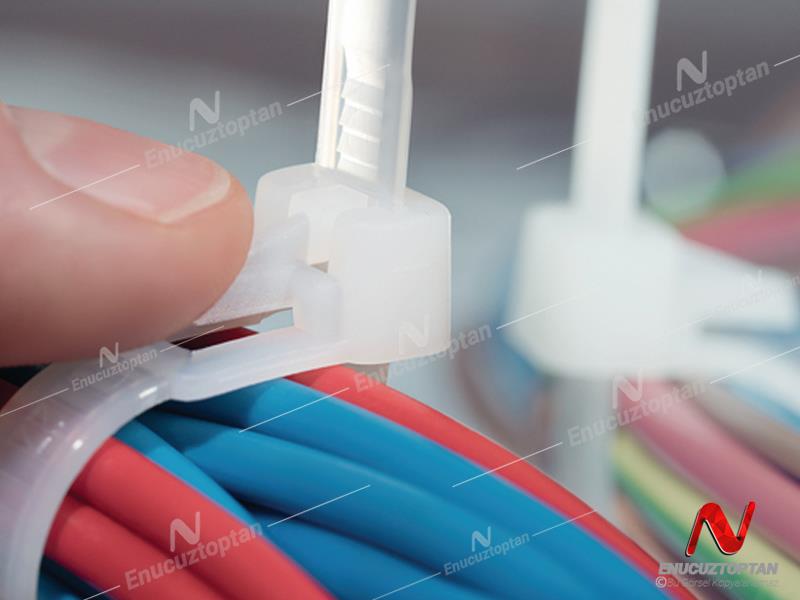 Plastik Klips Kelepçe Kablo Bağı 3,6x200mm 100'lü Paket | ID4463