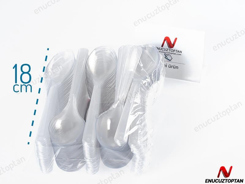 Plastik Lüx Kaşık 100'lü Paket | ID1786
