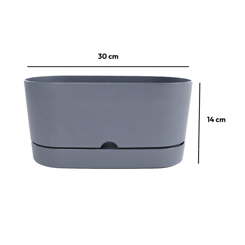 Poliwork Begonya Balkon Saksı 5,5 Litre 30cm | ID5592