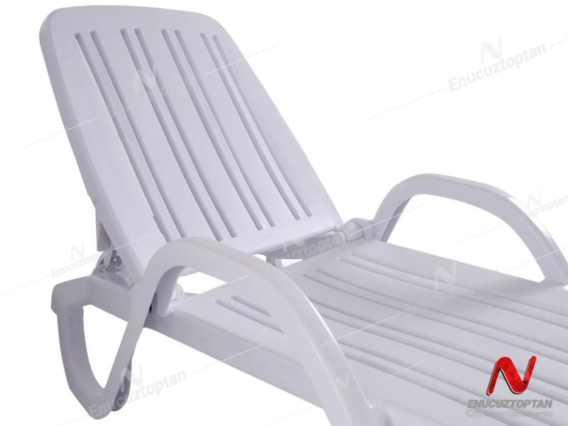 Şenyayla 2535 Kollu Katlanır Plaj Havuz Şezlongu Plastik | ID4711 