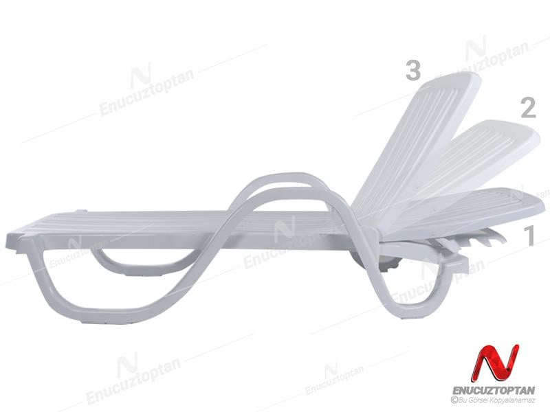 Şenyayla 2535 Kollu Katlanır Plaj Havuz Şezlongu Plastik | ID4711 