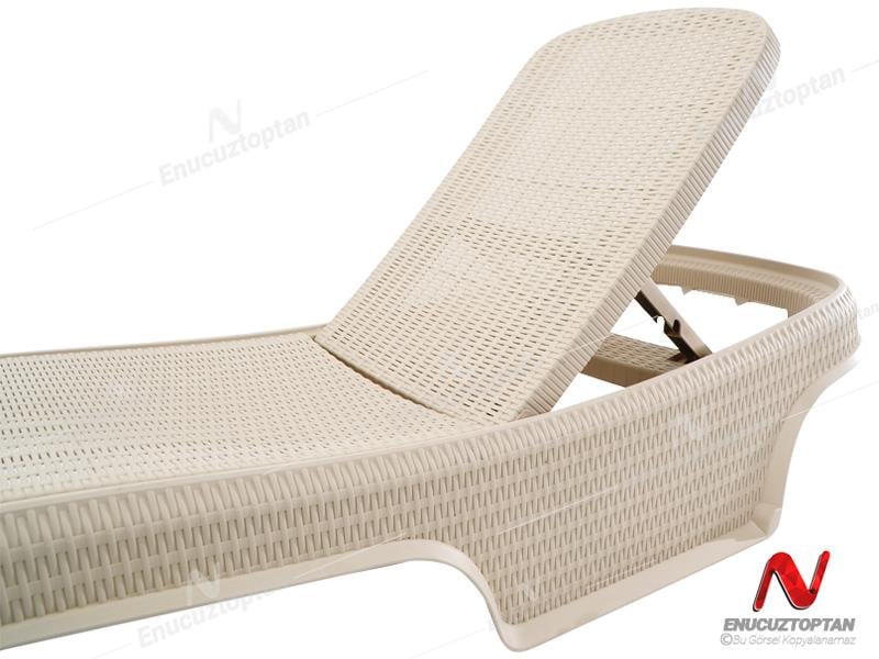 Şenyayla 2536 Brezze Rattan Katlanır Plaj Şezlongu 1.Sınıf Lüx| ID4712