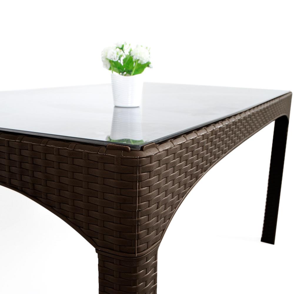 Şenyayla 2589 Comfort Rattan Kapalı Camlı Masa 90x150 | ID4877