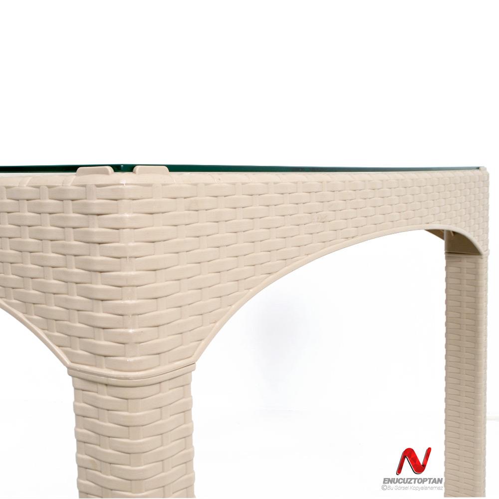 Şenyayla 2589 Comfort Rattan Kapalı Camlı Masa 90x150 | ID4877