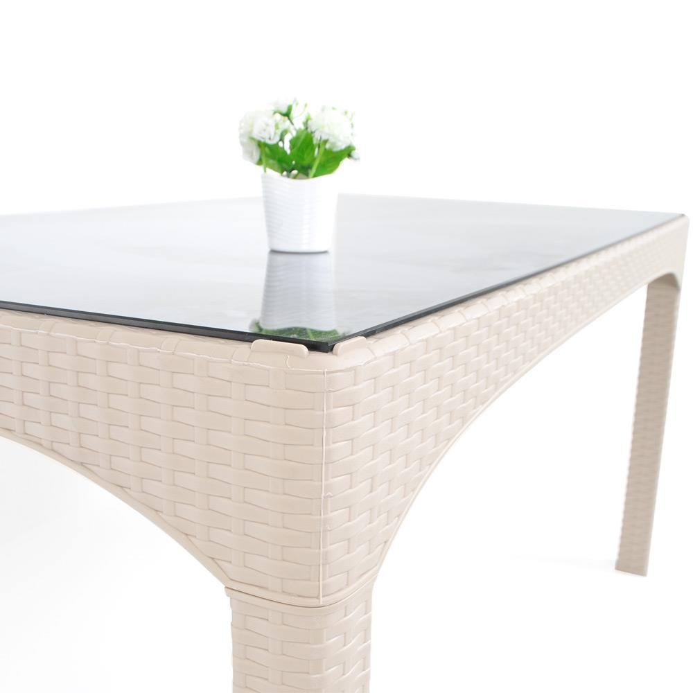 Şenyayla 2589 Comfort Rattan Kapalı Camlı Masa 90x150 | ID4877