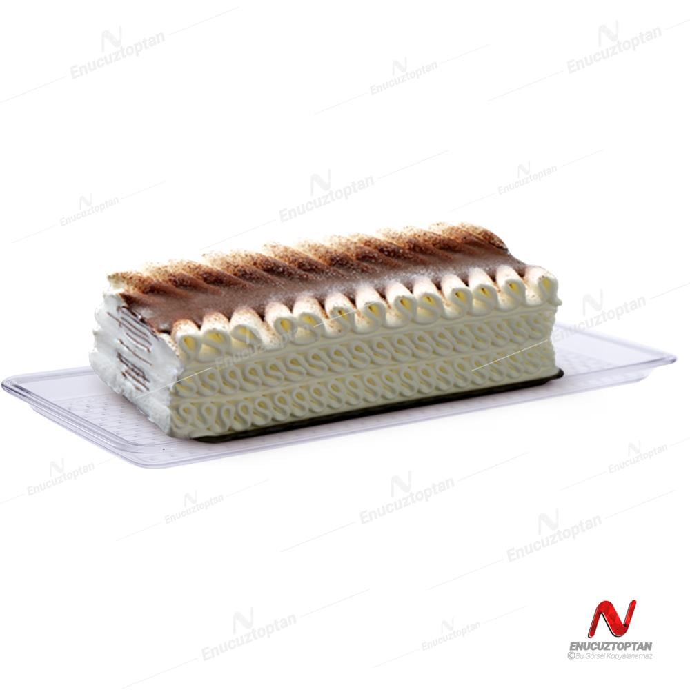 Şenyayla 2811 Şeffaf Kapaklı Pasta Tepsisi No:1 33x13cm  | ID5204