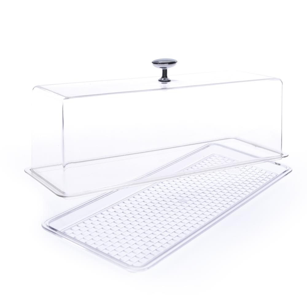 Şenyayla 2812 Şeffaf Kapaklı Pasta Tepsisi No:2 33x18 cm |  ID5205