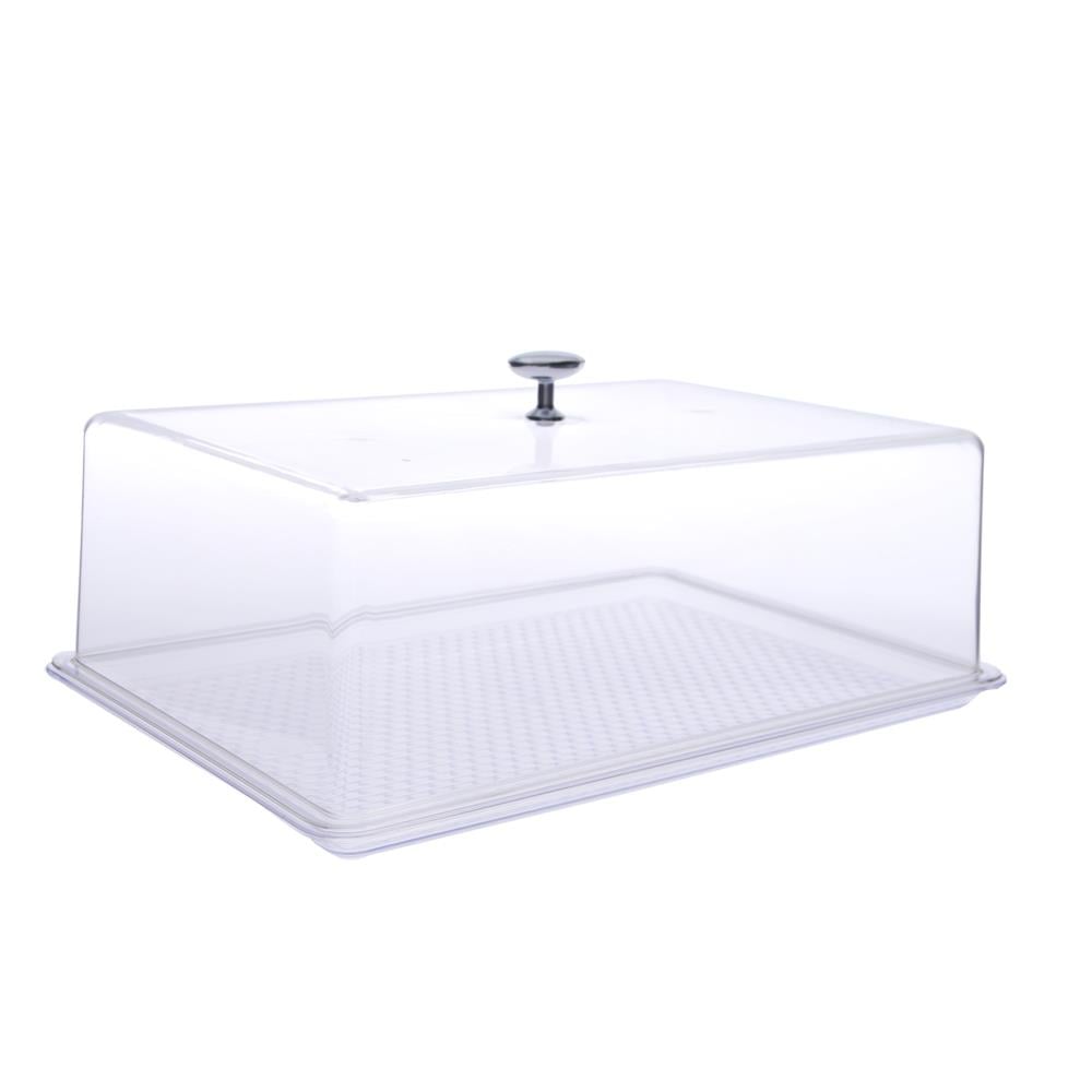 Şenyayla 2813 Şeffaf Kapaklı Pasta Tepsisi No:3 33x23 cm | ID5206