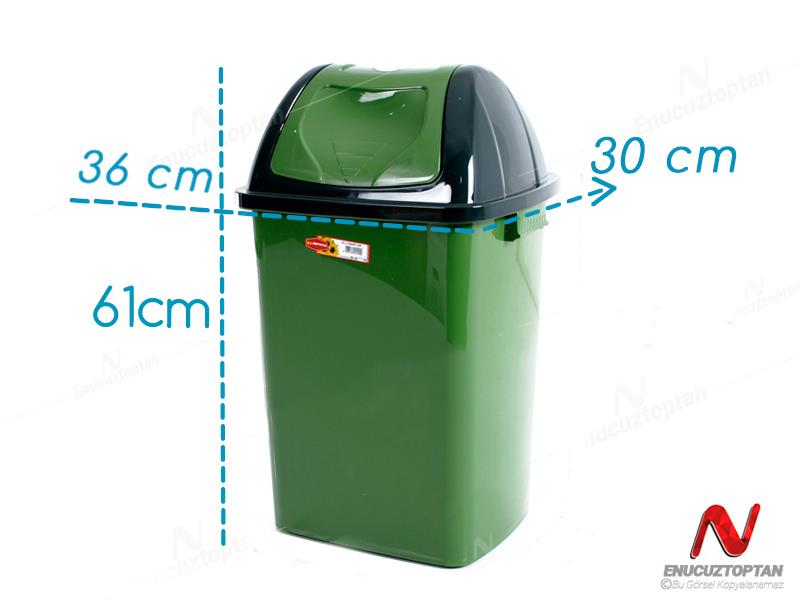 Şenyayla 4192 Kapaklı Çöp Kovası 35 Litre Plastik | ID4484 