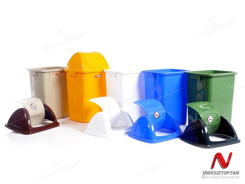 Şenyayla 4192 Kapaklı Çöp Kovası 35 Litre Plastik | ID4484 