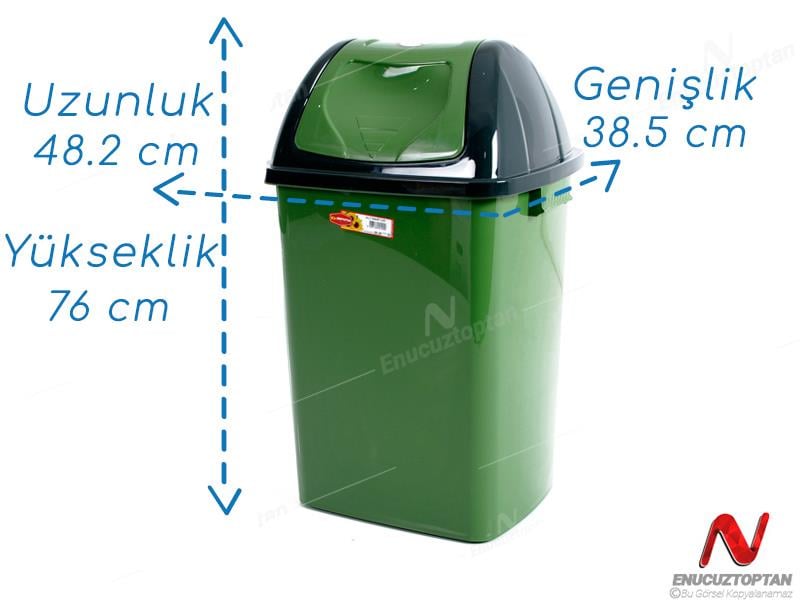 Şenyayla 4194 Kapaklı Çöp Kovası 65 Litre Plastik | ID4486 