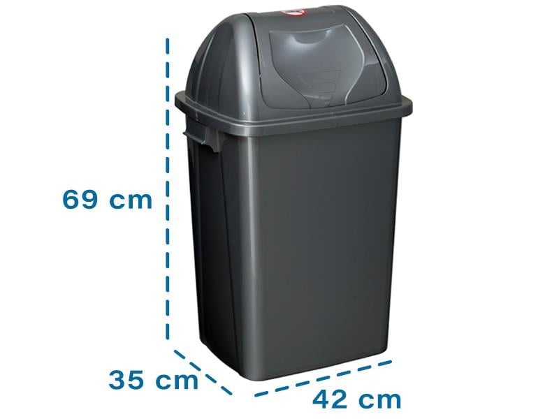 Şenyayla 4195 Kapaklı Çöp Kovası 50 Litre Plastik | ID4485 