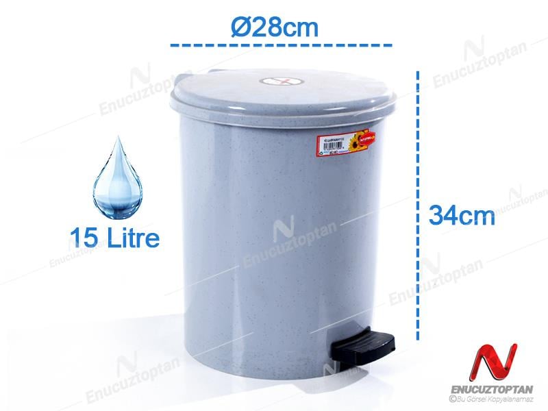 Şenyayla 4231 Kapaklı Pedallı Çöp Kovası 15 Litre | ID3067
