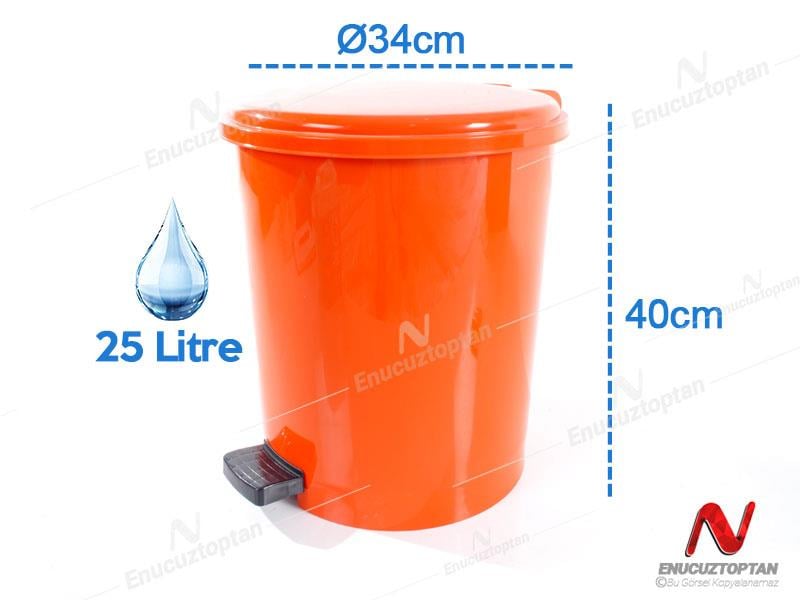 Şenyayla 4232 Kapaklı Pedallı Çöp Kovası 25 Litre | ID3068