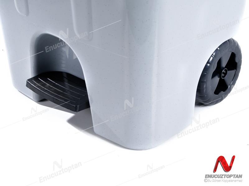 Şenyayla 4265 Tekerlekli Kapaklı Pedallı Çöp Kovası 85 Litre | ID3069