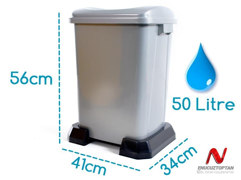 Şenyayla 4395 Geri Dönüşüm Çöp Kovası Kapaklı 50 Lt Plastik | ID4496