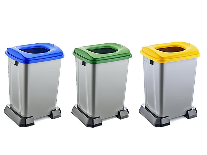 Şenyayla 4395 Geri Dönüşüm Çöp Kovası Kapaklı 50 Lt Plastik | ID4498