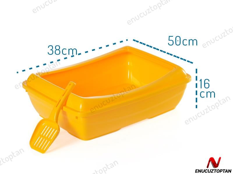 Şenyayla 5081 Açık Kedi Tuvaleti - Kedi Tuvaleti Kabı Kürek Hediyeli | ID2508