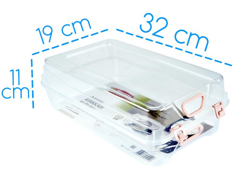 Şenyayla 5141 Bayan Ayakkabı Saklama Kutusu Şeffaf Plastik | ID4399