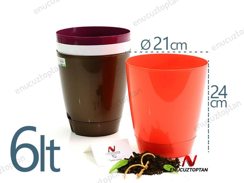 Şenyayla 5420 Decora Saksı No:4 - 6 Litre | ID1390