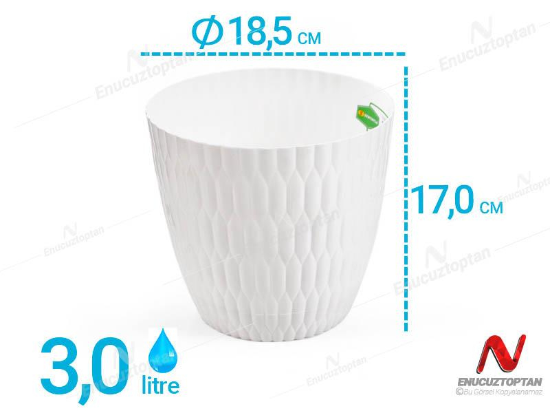 Şenyayla 5443 Desenli Dekoratif Çiçek ve Bitki Saksısı No:3 - 3 Litre | ID2895