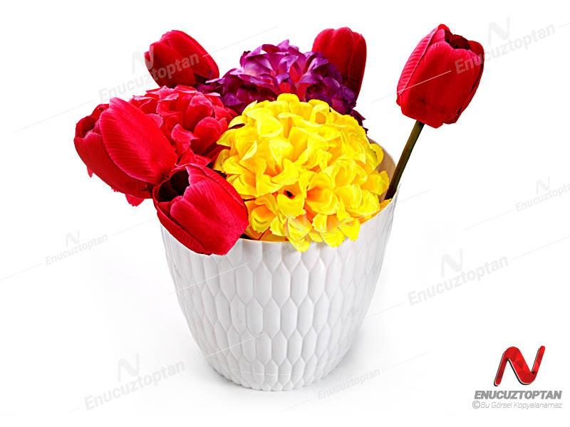 Şenyayla 5443 Desenli Dekoratif Çiçek ve Bitki Saksısı No:3 - 3 Litre | ID2895